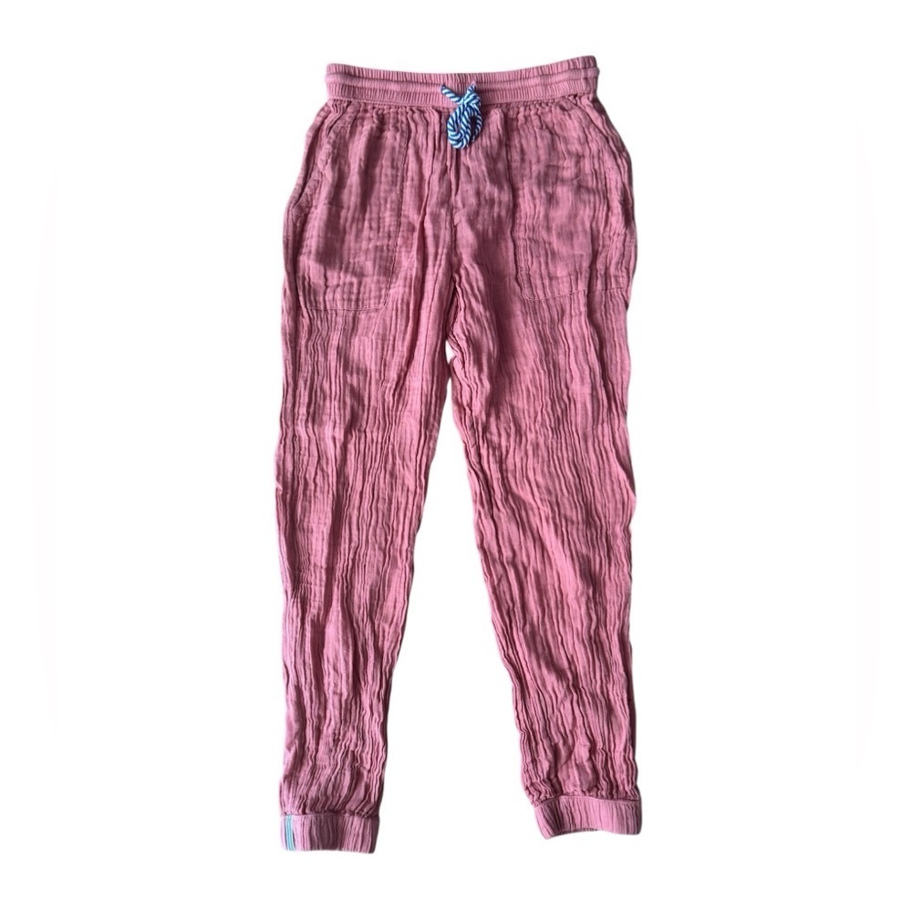 Sundry 0 XS Cotton Gauze Joggers Peach Pants Bottoms Pull On Lounge Casual